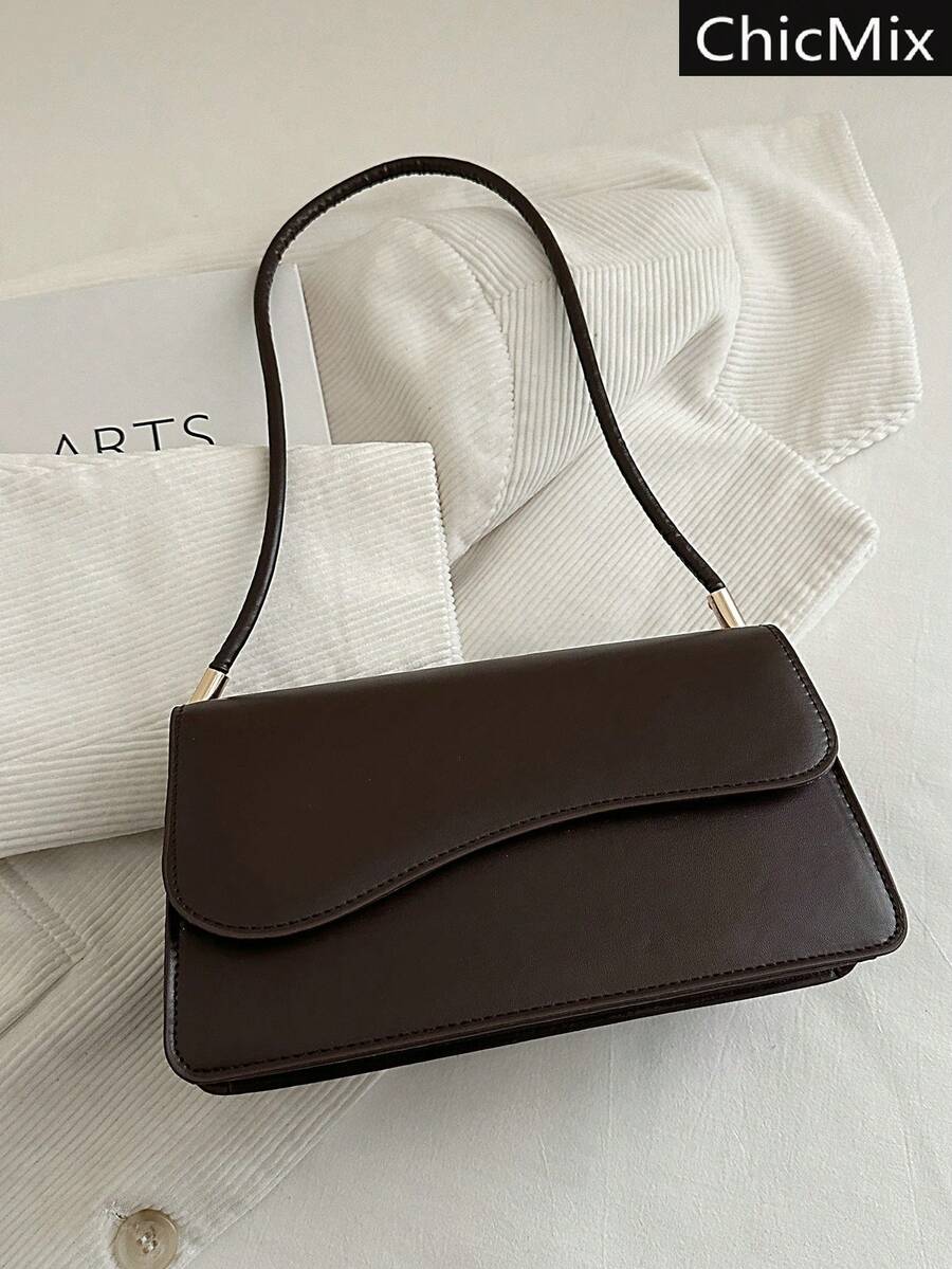 bolsa de dama de cuero café elegante con asa corta – diseño clásico premium bolsa de dama de cuero café elegante con asa corta – diseño clásico premium