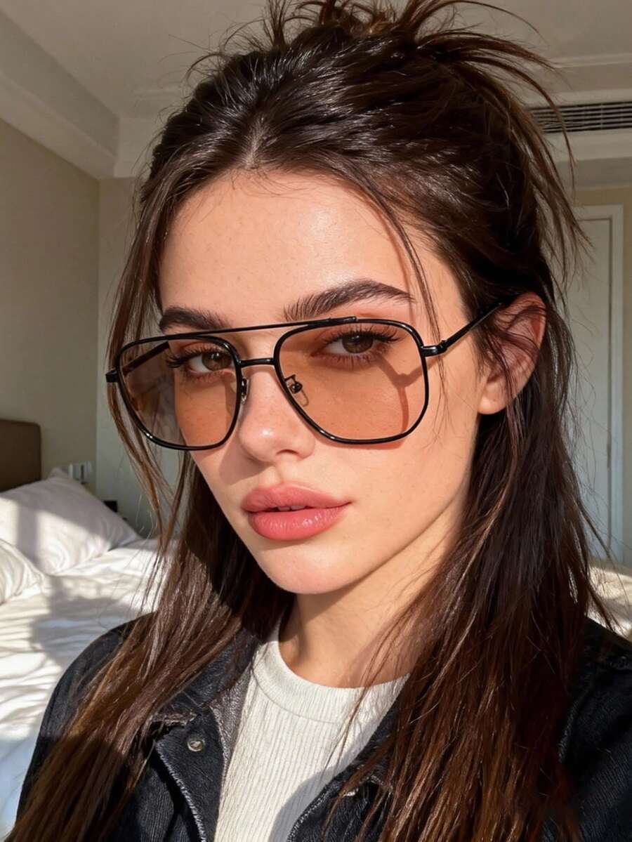 gafas antirreflejo unisex estilo aviador moderno con montura metálica gafas antirreflejo unisex estilo aviador moderno con montura metálica